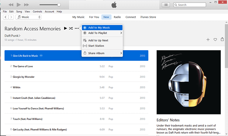 iTunes Screenshot