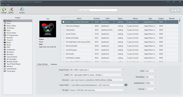 Start Easy M4P Converter